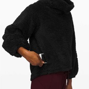 Lululemon warmth, restore, pullover black 12